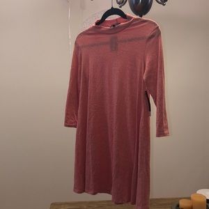 Salmon pink spring/summer dress